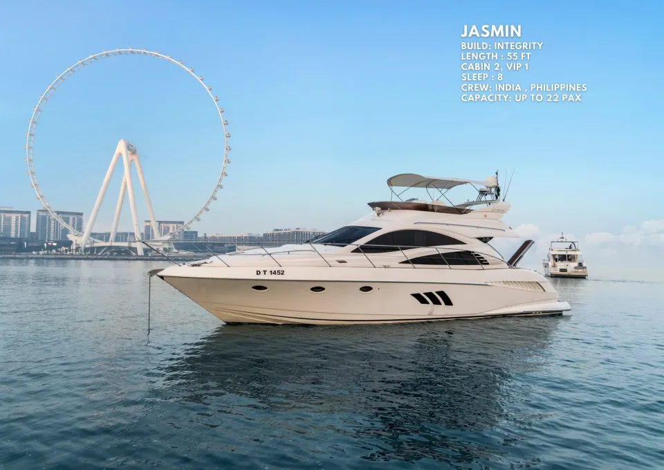 Jasmine yacht charter in Dubai – photo 1